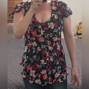 BCBGeneration blouse. Multi color. Size 8